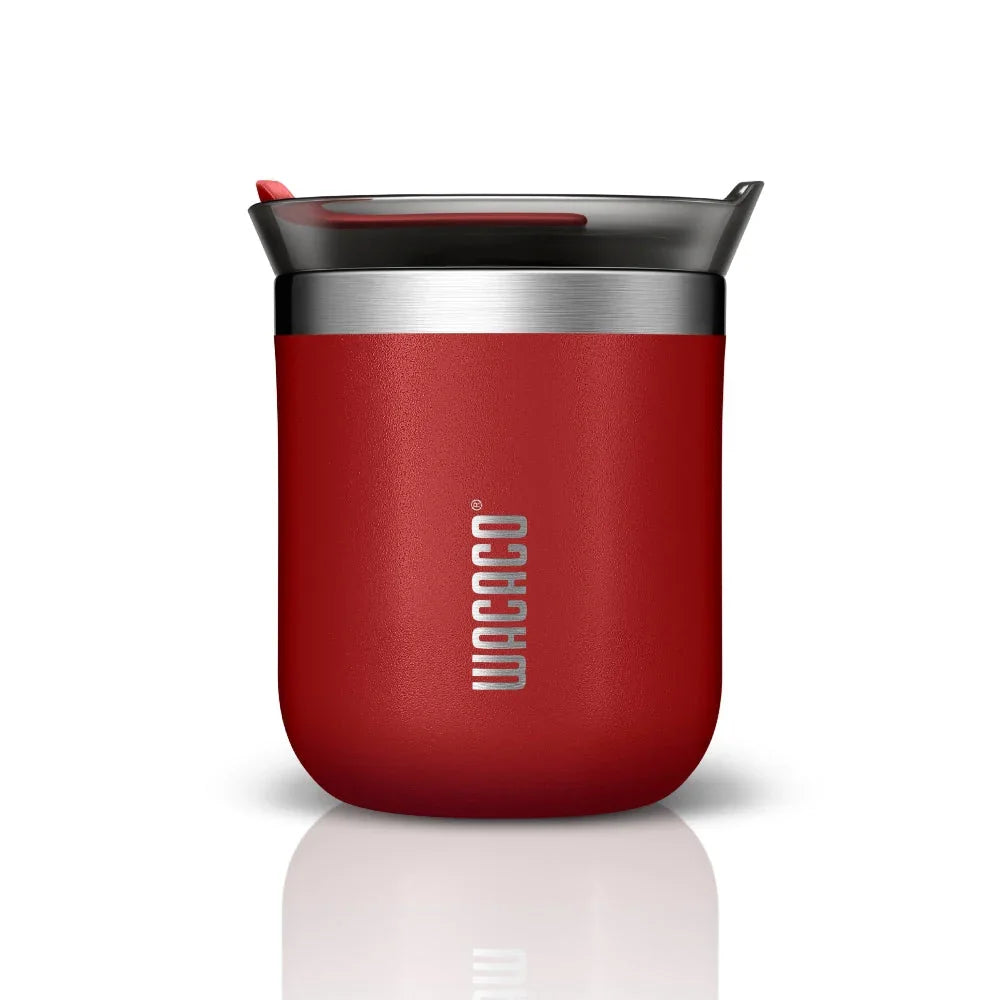 WACACO 180ml Octaroma Vacuum Insulated Mug - Red - Tashqila WACACO 180ml Octaroma Vacuum Insulated Mug - Red - Tashqila